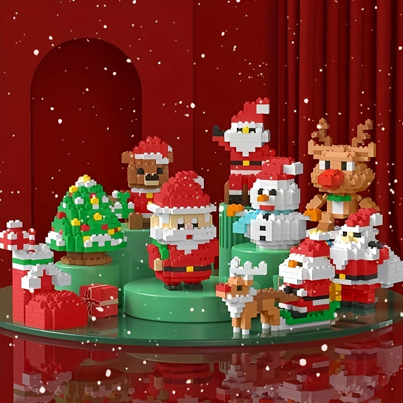 Christmas Building Blocks Collect Snowmen Santa Claus