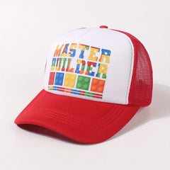 Mesh Breathable Red Baseball Cap Adjustable Casual Dad Hats For Women