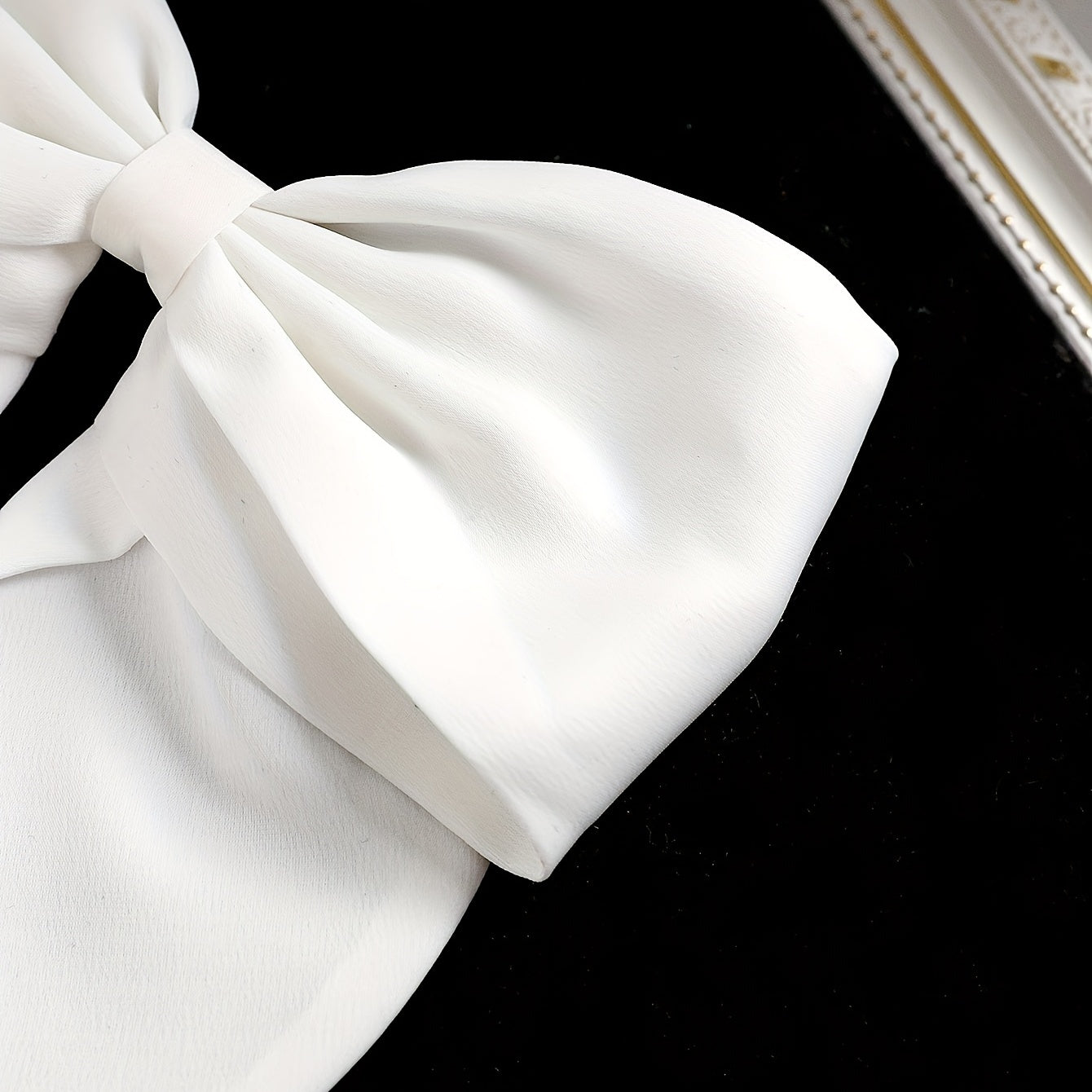 Satin Large Bowknot Hair Clip Back Head Duck Billed Clip Hair Accessories
