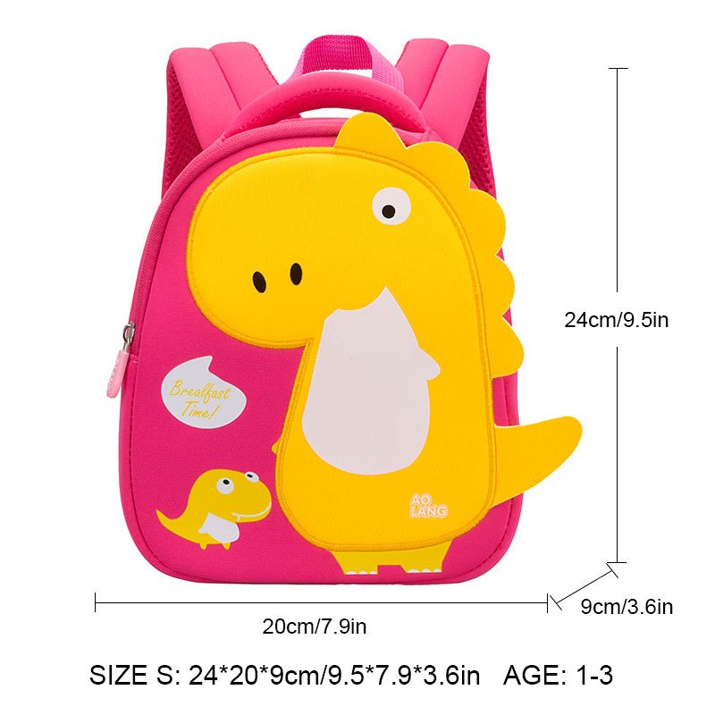 GREATOP Children School Bags 3D Dinosaur Cartoon Kids Bag