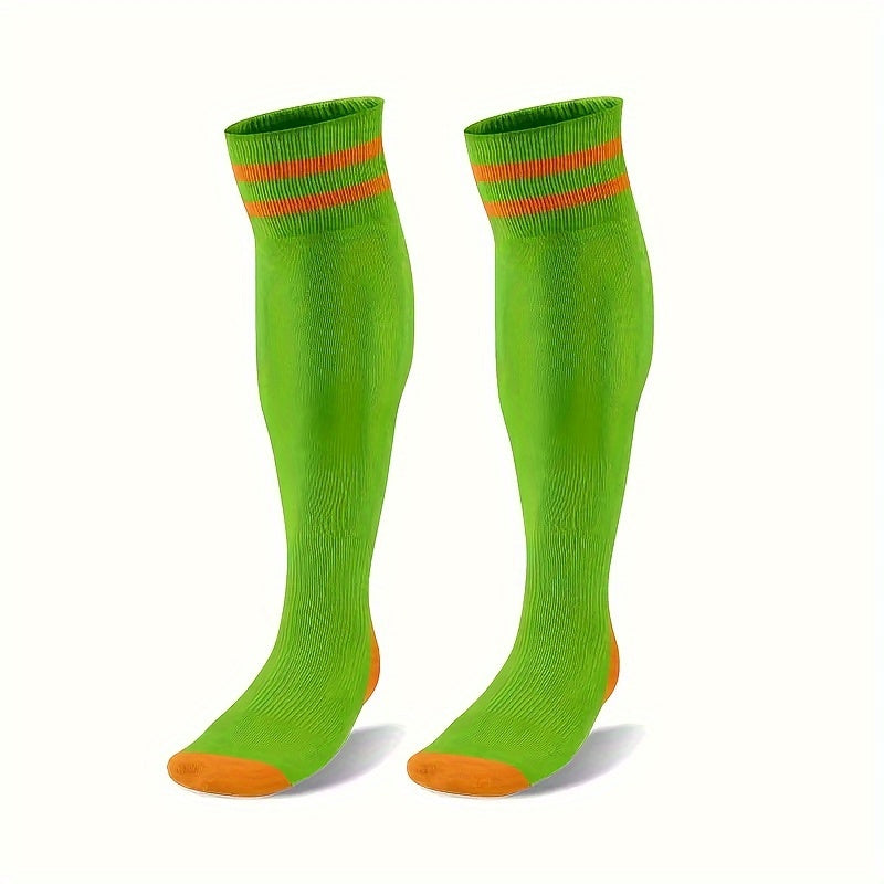 Men's Breathable Football Socks Knee High Non-Slip Sport Socks