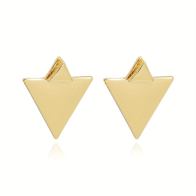 Geometric Star Stud Earrings Retro Unisex Earrings