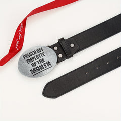 Outdoor Casual Buckle Belt Handsome Western Cowboy Buckle PU Belt