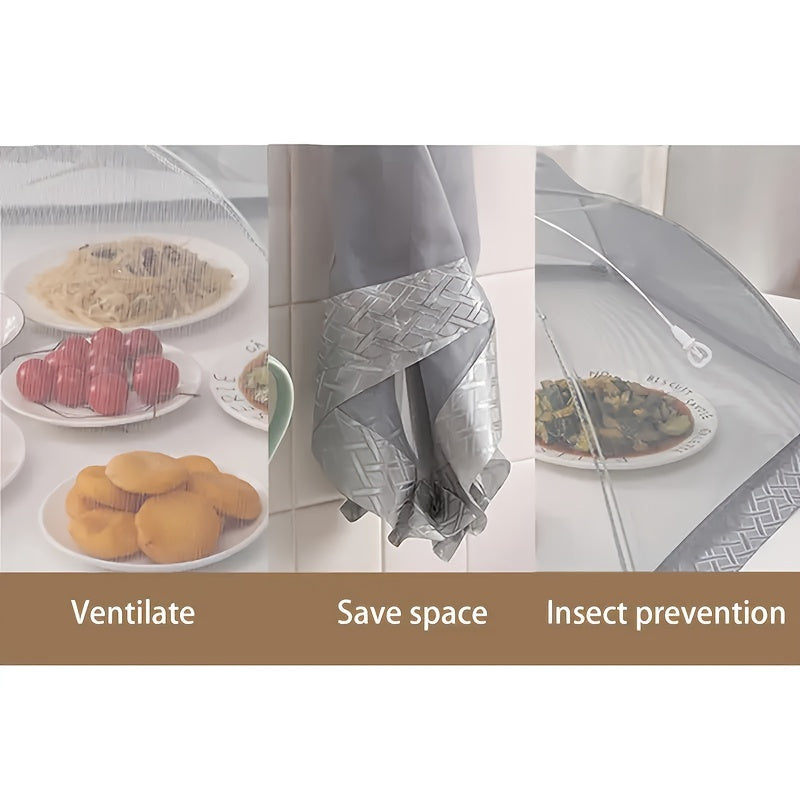 1pc Folding Food Cover Anti Flies for Picnic Outdoor Kitchen