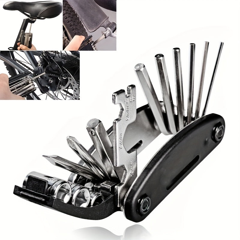 16-in-1 Bike Repair Tool Kit Set Multipurpose Wrench Screwdriver Maintenance