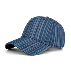 Summer Striped Baseball Cap Outdoor Sun Protection Hat