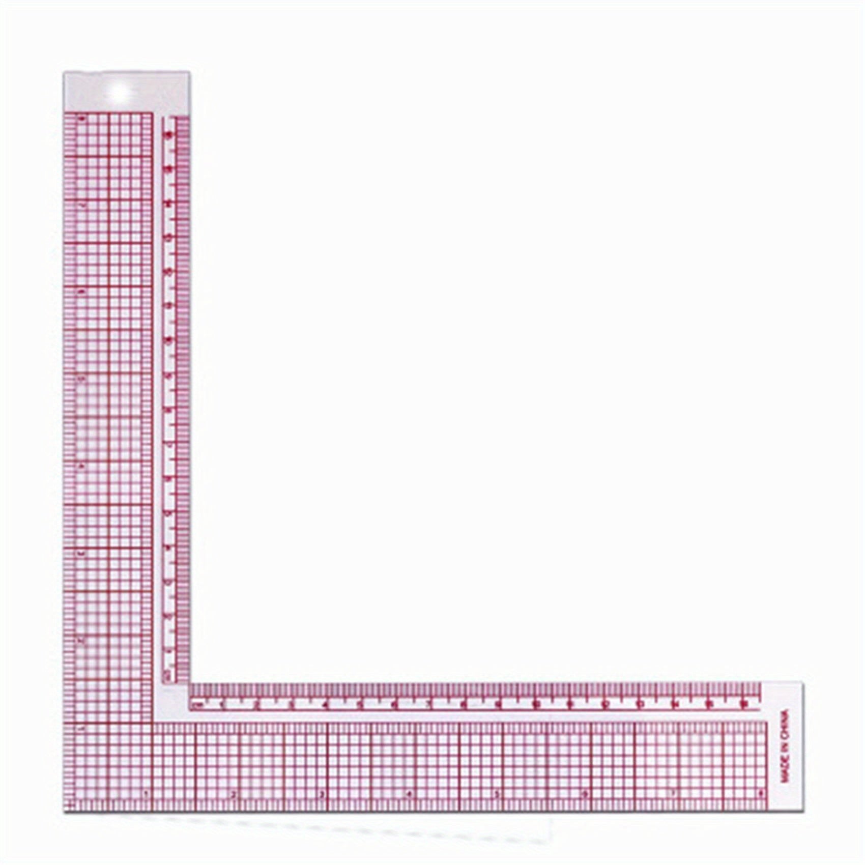 Plastic L Square Ruler Curve Sewing Measure Tailor Craft Tool