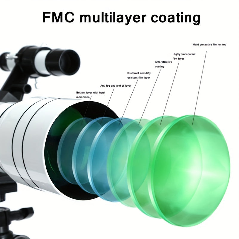 15X 150X Astronomical Telescope High Definition Opal 70MM