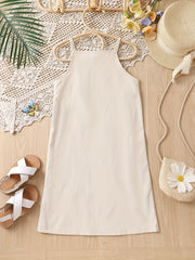 Girls Embroidered Cami Dress for Beach Vacation
