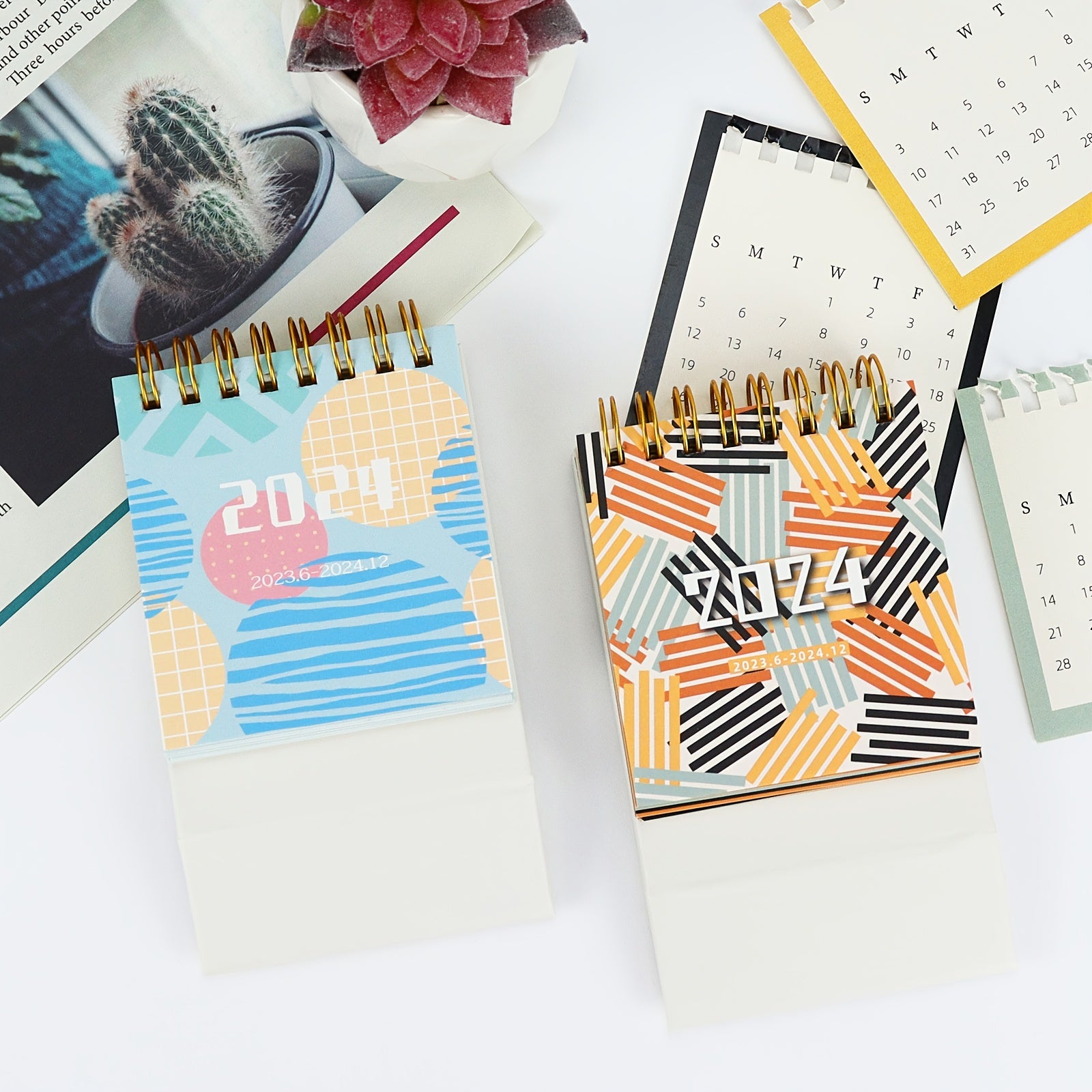 Colorful Desk Calendar 2022-2023 Academic Year Planner, 17x11 inches