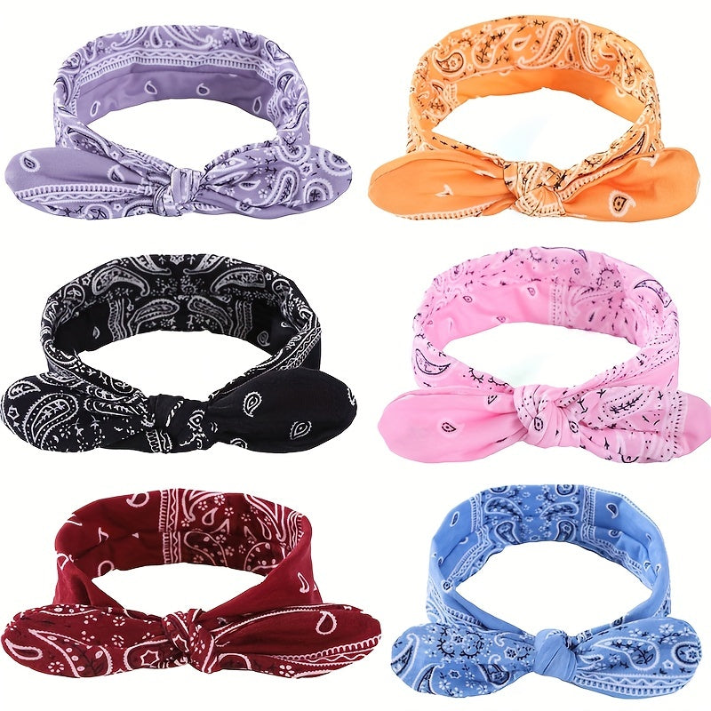 Boho Style Rabbit Ear Knot Elastic Headband Hair Accessory