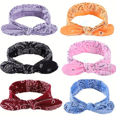 Boho Style Rabbit Ear Knot Elastic Headband Hair Accessory
