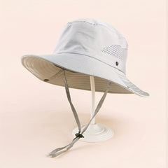 Breathable Sunscreen Bucket Hat Solid UV Protection Outdoor