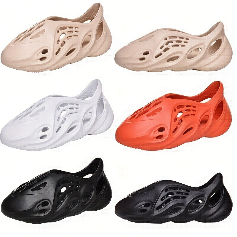 Hollow Out Closed Toe Foam Clogs Slippers Non Slip Beach Sandals