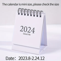 Morandi Mini Table Calendar Coil Desktop Decoration