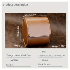 PU Leather Watch Storage Box Dustproof Mechanical Watch Box Portable Display Box