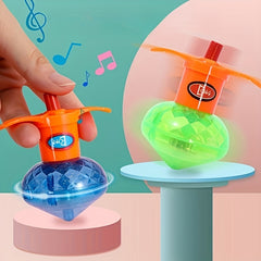 Luminous Torsion Ejection Top Toy with Random Design