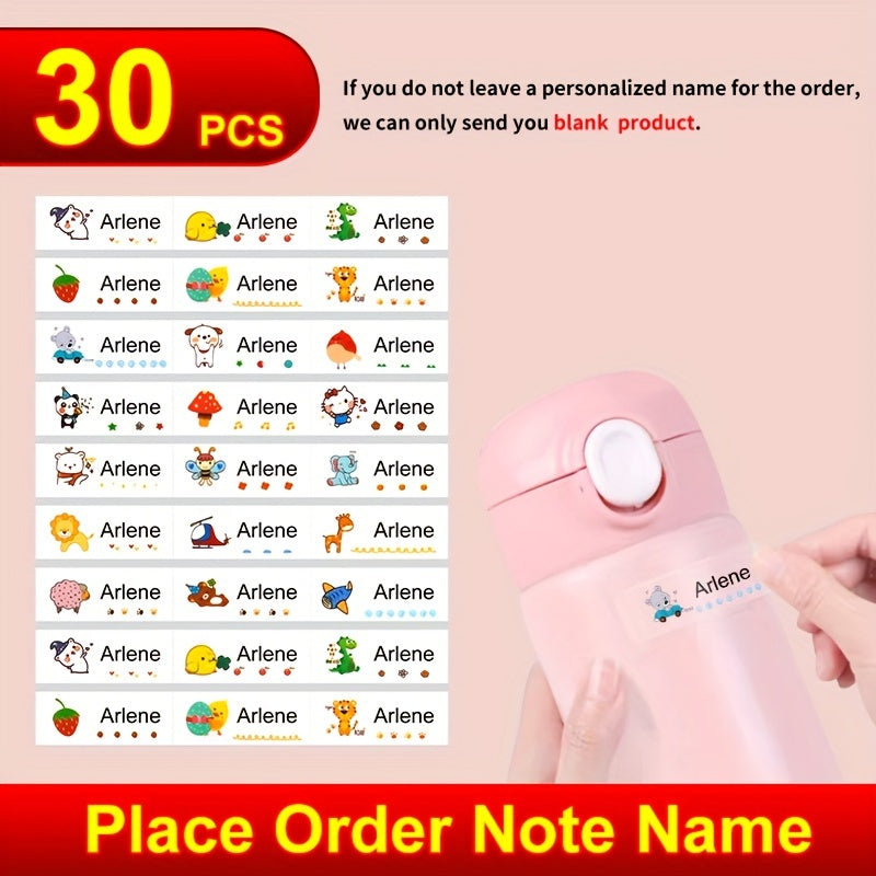 Custom Name Sticker Waterproof Personal Office Label