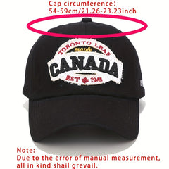 Canada Maple Leaf Baseball Cap Embroidery Patch Solid Sun Hat Unisex Dad Hats