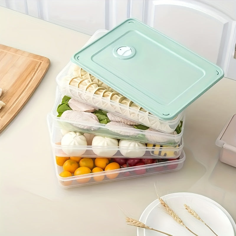 Portable Dumpling Box With Timer Large Capacity Crisper For Food Kitchen