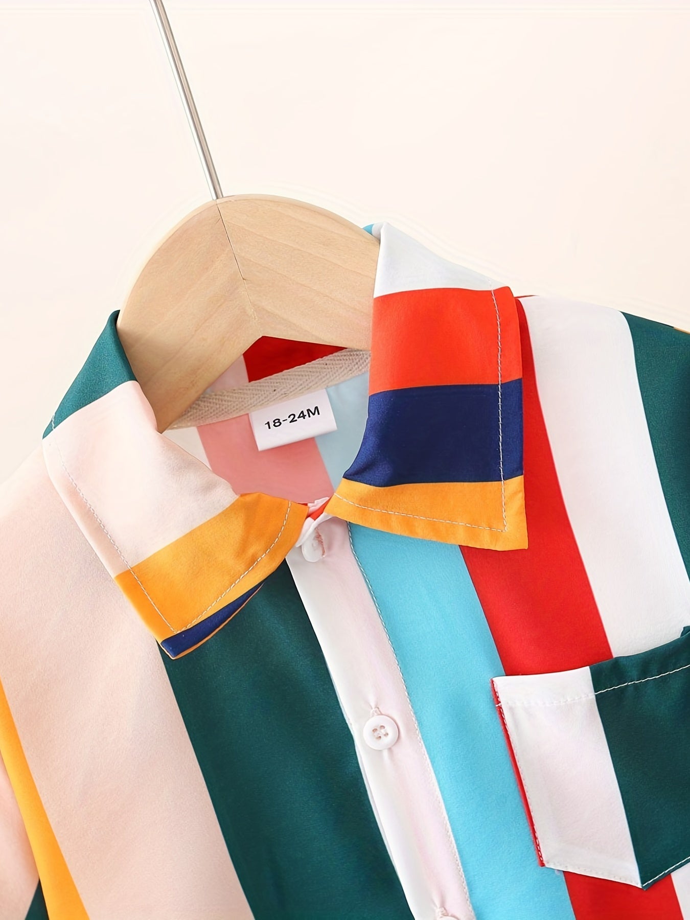Boy's Short Sleeve Stripe Shirt
