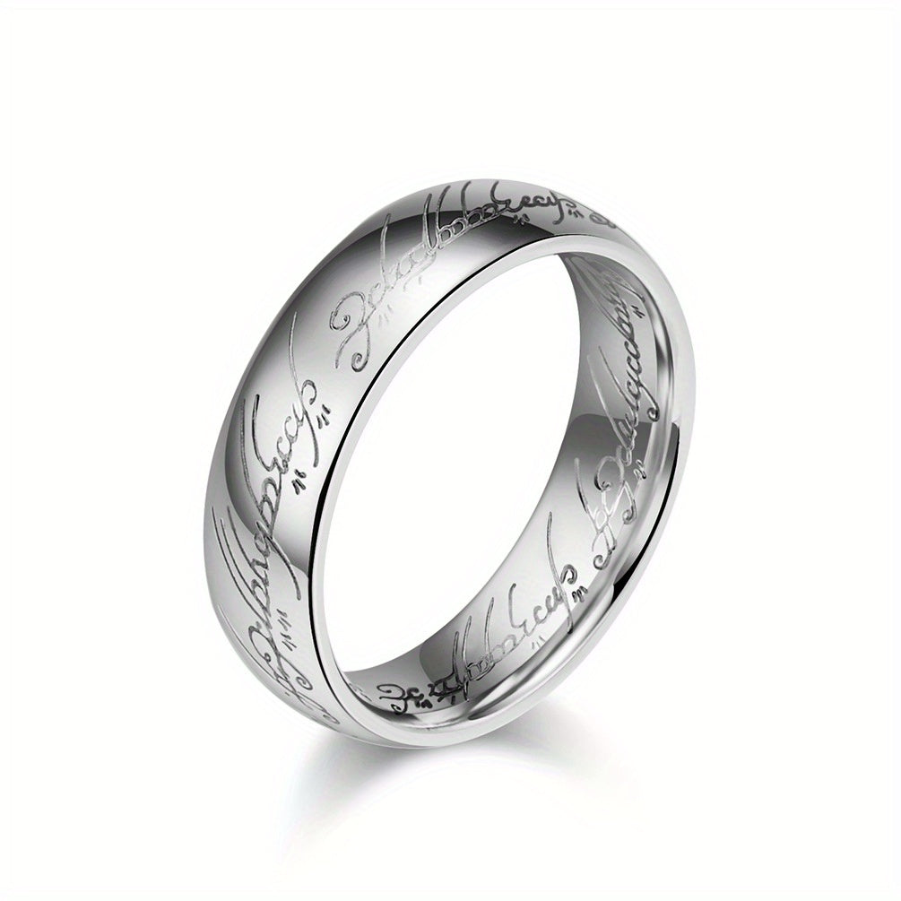 Stainless Steel Ring For Men Women Lord Of The Ring Jewelry