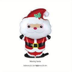 Christmas Soldier Tree Santa Claus Bell Snowman Gift Balloons