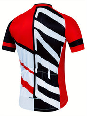 Men's Zip Up Cycling Jersey Quick Dry Breathable Shirt