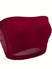 Strapless Bandeau Bra Hollow Out Stretch Underwear