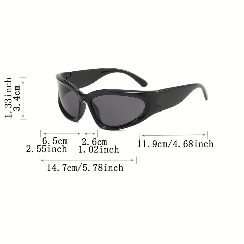 Men's Cycling Polarized Sunglasses Punk Style Small Frame Shades