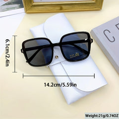 Rice Nail Square Frame Sunglasses