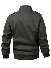 Casual Cotton Cargo Jacket Men's Outdoor