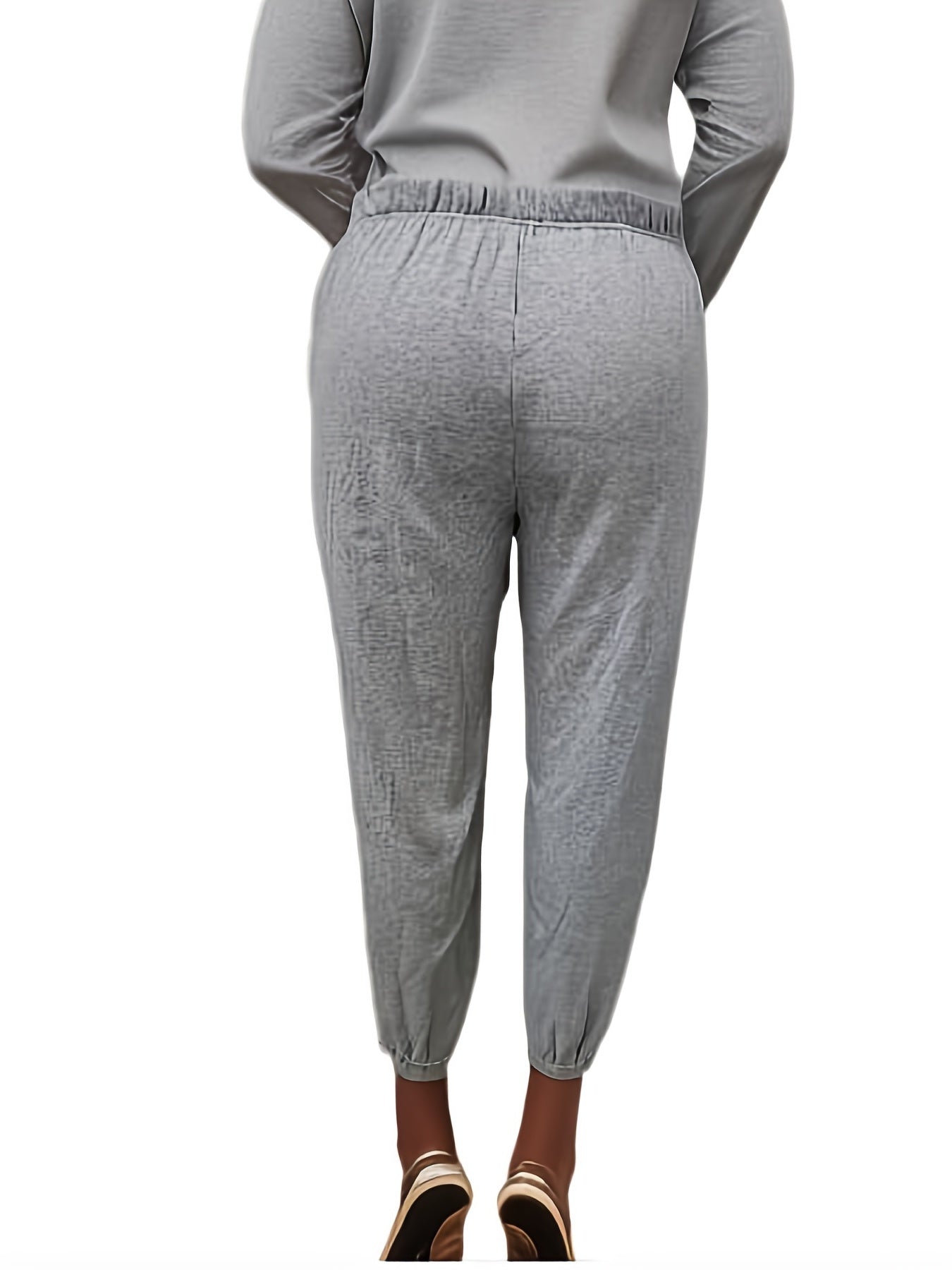 Casual Sweatpants With Pockets Women's Plus Size