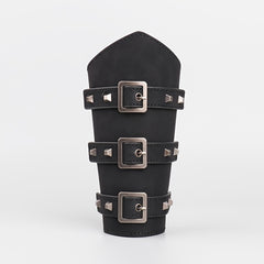 Leather Armguard Medieval Buckle Arm Protector Cosplay Props