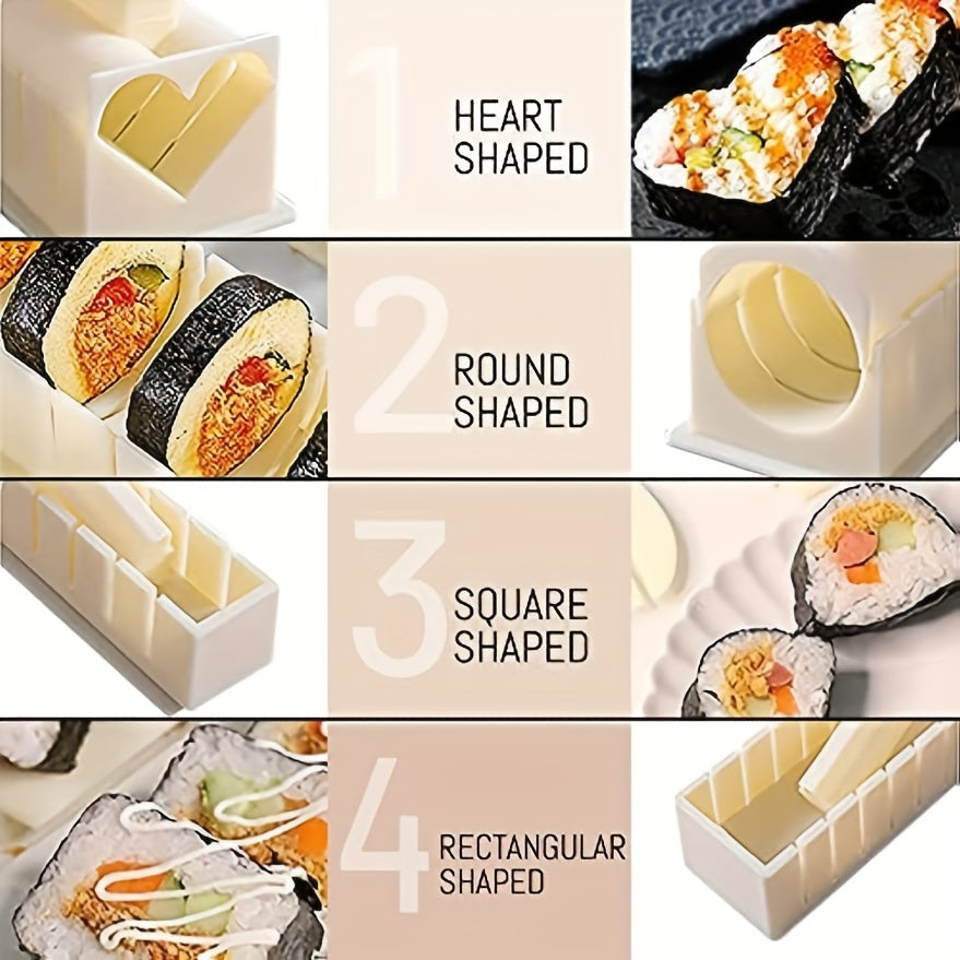 Sushi Maker Set Sushi Making Kit Plastic Sushi Maker Tool Rice Mold DIY
