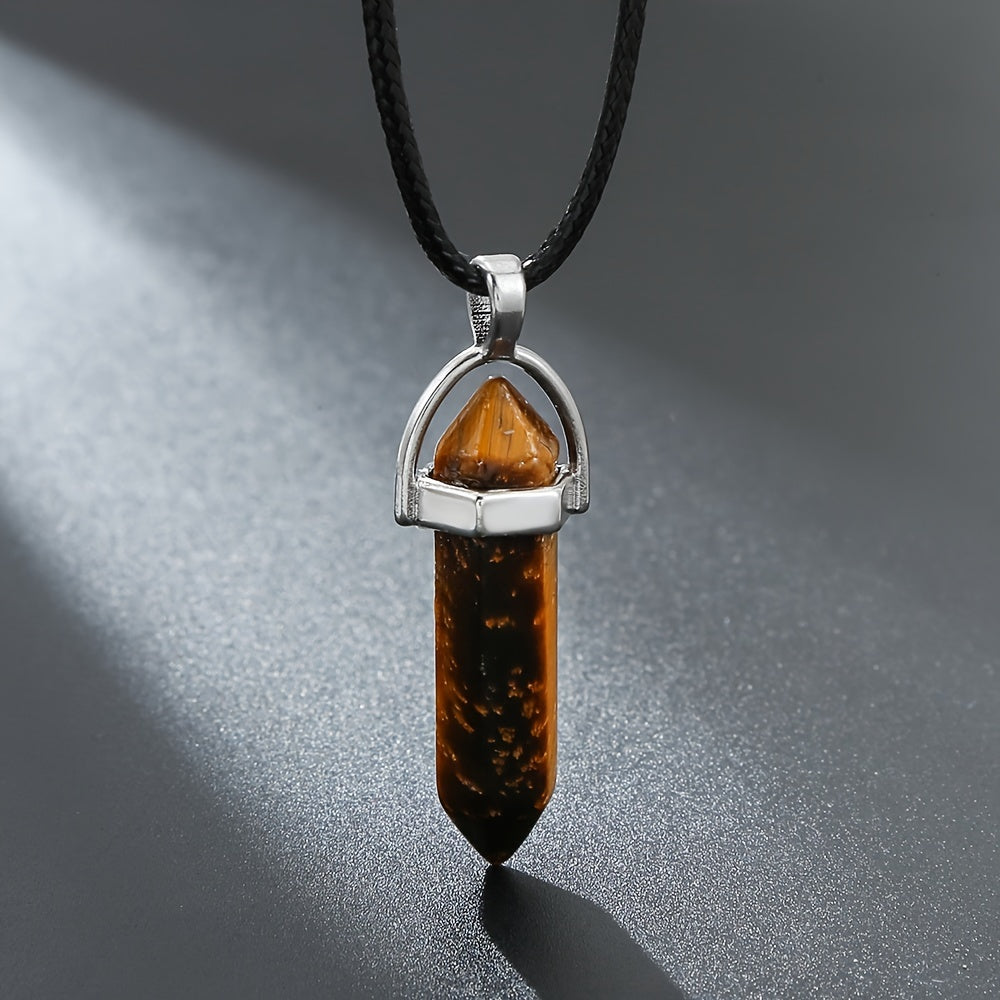 Natural Stone Energy Collar Necklace