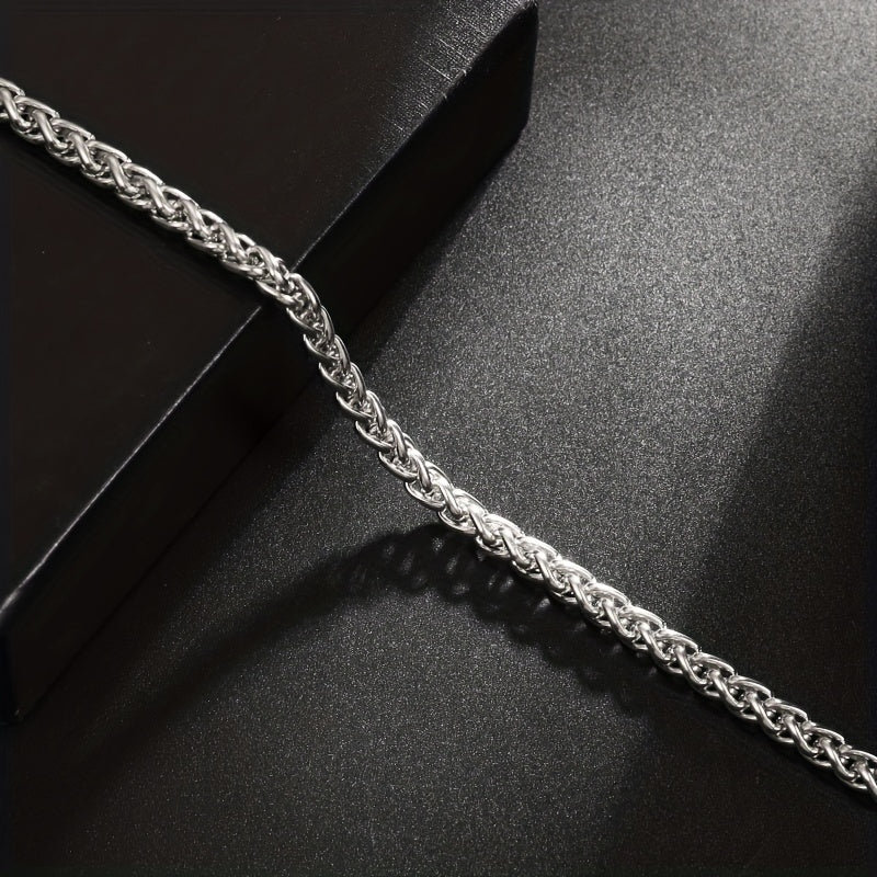Men's Dragon Claw Buckle Silver Chain Bracelet Gift