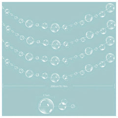 Sea Bubble Garland Little Mermaid Party Decoration 2D Bubble Skirt Garland