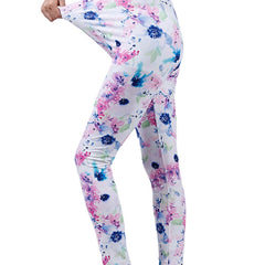 Floral Printed Yoga Pants High Waist Leggings