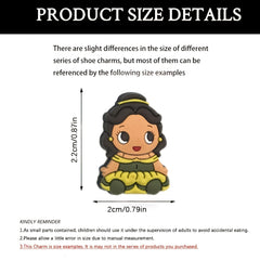 9pcs Bear Pattern Shoes Decoration Charms For Clogs Jigs Bubble Slides Sandals