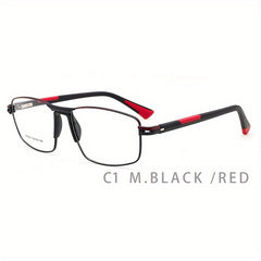 Men's Square Sporty Eyeglasses Frame