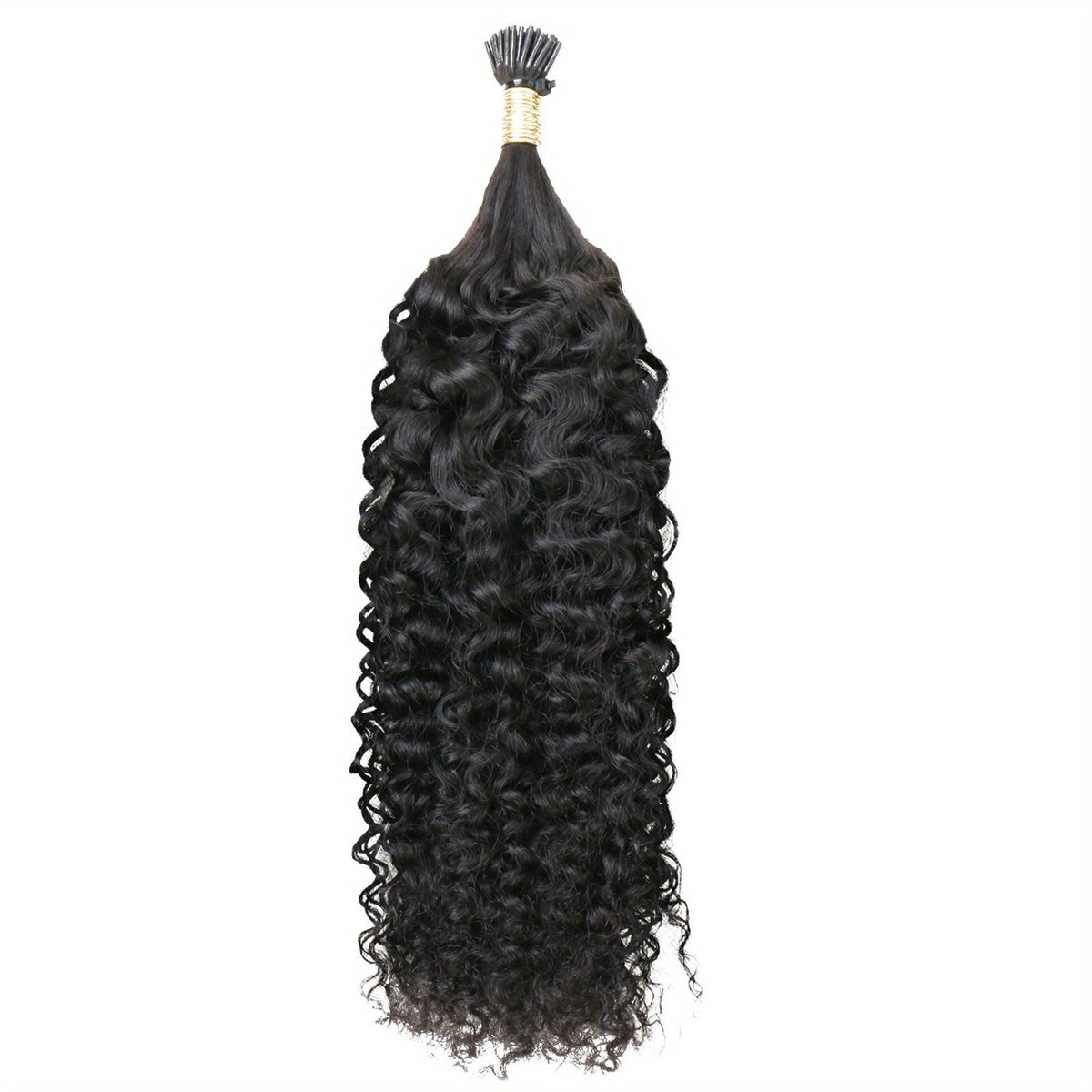 50g Kinky Curly I Tip Hair Extensions 100% Virgin Brazilian Human Hair For Women