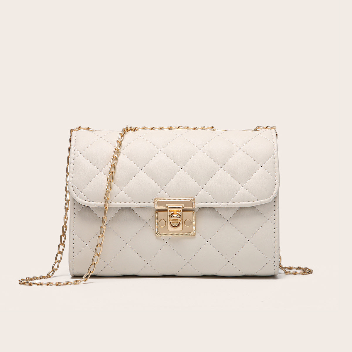 Quilted Crossbody Bag Chain Clutch Shoulder Bag Satchel