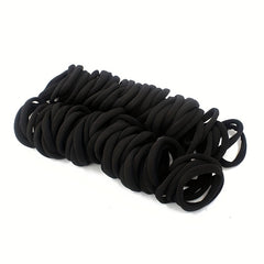 100pcs Soft Hair Rope Elastic Ponytail Holder Hair Accessory