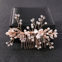 Crystal & Pearl Bridal Comb