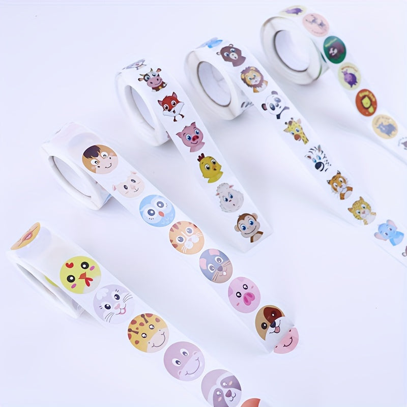 500pcs Animal Zoo Sticker Labels for Encouraging & Gift Wrapping