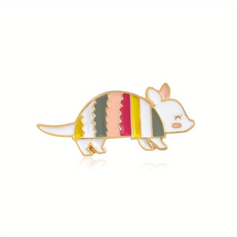 Mouse Enamel Brooch for Women's Denim Jacket