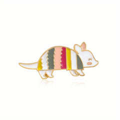 Mouse Enamel Brooch for Women's Denim Jacket