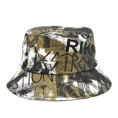 Men's Graffiti Basin Hat Casual Bucket Hat Print Sports Hat