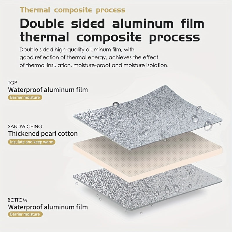 Aluminum Foil Camping Pad Waterproof Insulation Beach Picnic
